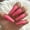 Matte Hot Pink, variant on Fofosbeauty 24pcs Press on False Nail Tips Extra Long Coffin Manicure Full Cover Fake Nails,White Floral Rhinestones