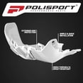 thumbnail image 4 of Polisport Motocross Motorcycles (MX) Fortress Skid Plate for KTM EXC/SX 250/300 (2017-2019) & Husqvarna TE/TC 250/300 (2017-2019) Dirt Bikes - OEM Quality, Flexible, Durable & Perfect Fit - White, 4 of 9