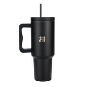 Cubitt Insulated Stainless Steel 40 oz Tumbler with Handle and Straw Lid, Cupholder Friendly