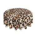thumbnail image 2 of ZICANCN Round Table Cloths 60 Inch, Fashion Leopard Texture Table Cover Waterproof Washable Outdoor Picnic Tablecloth, 2 of 8