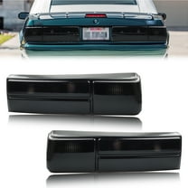 2PCS Smoked Lens Rear Bumper Tail Light Rear Light Brake Lights Backup Lights Reverse Light Turn Signal Light For 1987 1988 1989 1990 1991 1992 1993 Ford Mustang No bulb/Socket Included