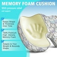 thumbnail image 5 of Premium Penguin Pattern Memory Foam Seat Cushion Ergonomic Chair Pad for Office Chair, Car, Airplane & Bleachers Sciatica, Tailbone Hip & Back Pain Relief - Chair Cushion for Long Office Workers., 5 of 5
