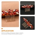 thumbnail image 3 of EeaseCA Wedding Crystal Hair Comb Bridal Hair Side Comb Bride Hair Accessory Hair Styling Tool, 3 of 7
