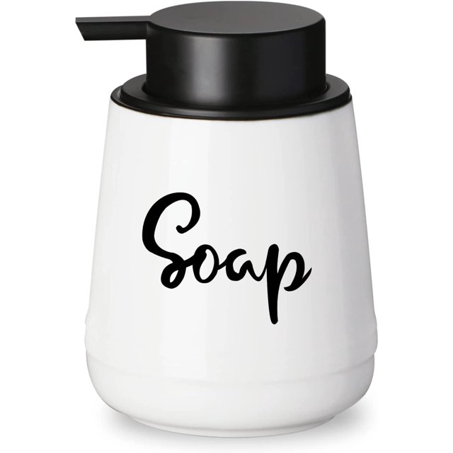 Bathroom Countertop DispensersModern Ceramic Soap Lotion Dispenser Bottles, Hand Soap Dispenser