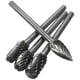 thumbnail image 3 of Juego de fresas de carburo de tungsteno de 10 piezas, 1/20,3 cm, corte doble, vástago de 3 mm para herramientas rotativas, ideal para grabar y cortar, 3 of 7