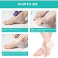 thumbnail image 4 of Protectores de Talón de Silicona 5 Pares, Protector de Talón de Gel, Mangas de Talón de Silicona, Taloneras, para Fascitis Plantar, Tendinitis, Dolor de Talón, Hombres y Mujeres, 4 of 7