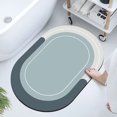 thumbnail image 2 of Anuirheih Bath Mat Non-Slip Bathroom Rugs Absorbent Quick Dry Rubber Shower Rug for Bathtub Shower Room(Blue,31.5x19.7inch), 2 of 6