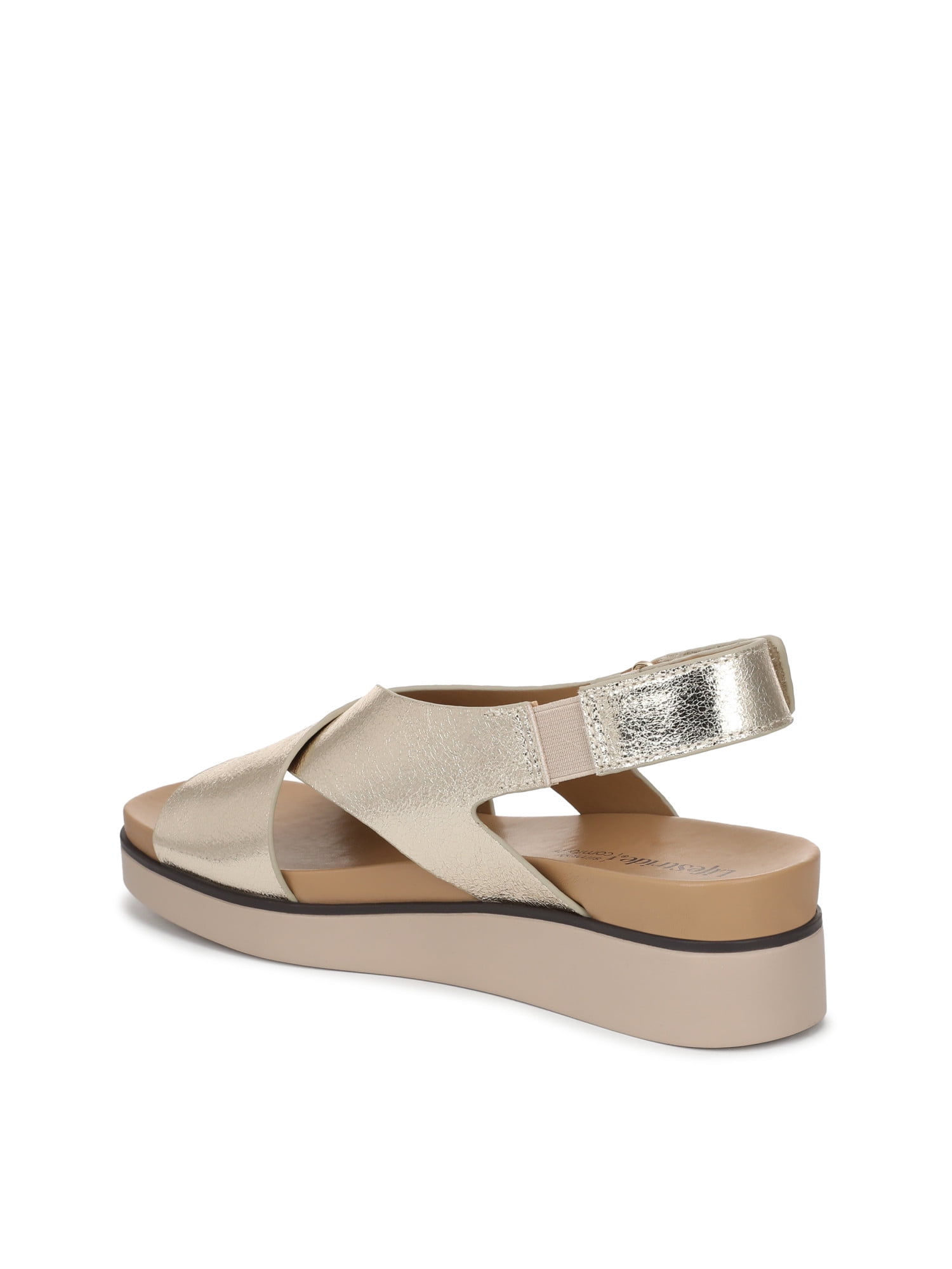 Lifestride Women's Geraldine Crossband Comfort Sandals