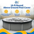 thumbnail image 2 of Blue Wave 8-Year Round Above Ground Pool Winter Cover, 2 of 6