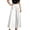 White, variant on Gaukiv Womens Pleated Wide Trousers Casual Business Wide Leg Pants White S