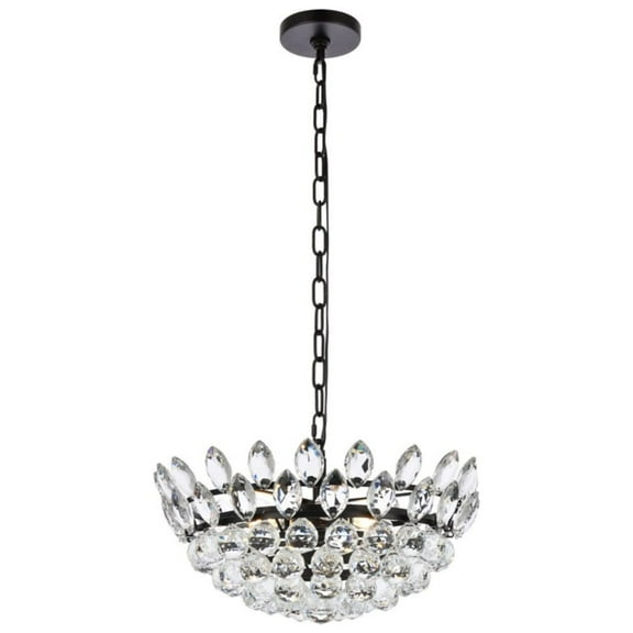 Emilia 18 inch pendant in black