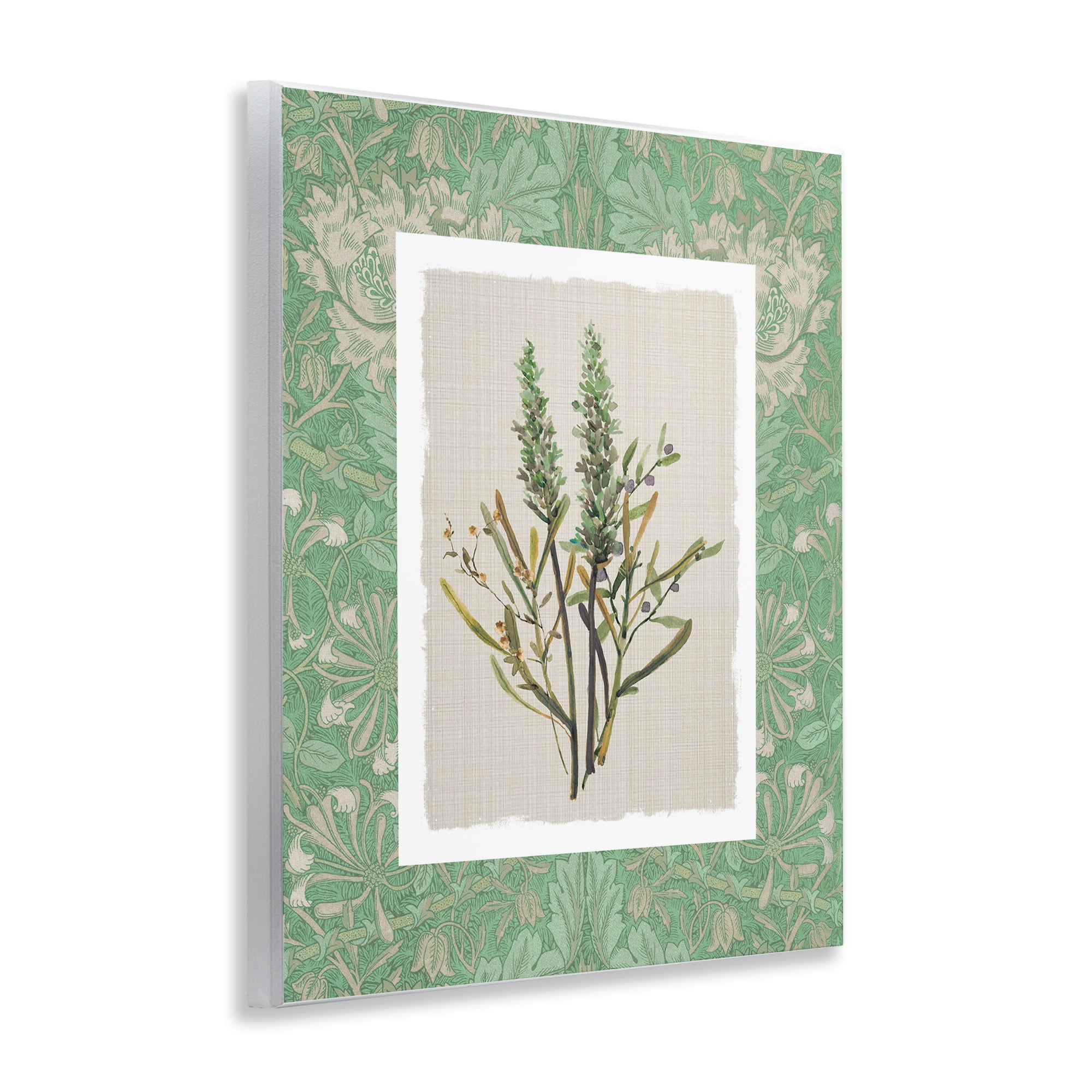 Stupell Industries Antique Foliage in Green Wall Plaque Art, design by Carol Robinson
