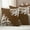 Brown, variant on Coral Sage Green Outdoor Waterproof Pillow Covers, Coastal White Ocean Marine Nautical Beach Decorative Square Throw Pillowcase Sofa Cushion Sham for Patio/Couch/Chair, 16"x16" 2 Pack