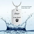 thumbnail image 6 of For Pet Cat's Dog's Ashes Cremation Jewelry Urn Necklace for Ashes, Always in My Heart Paw Print Keepsake Pendant Locket for Pet Cat's Dog's Ashes, 6 of 6
