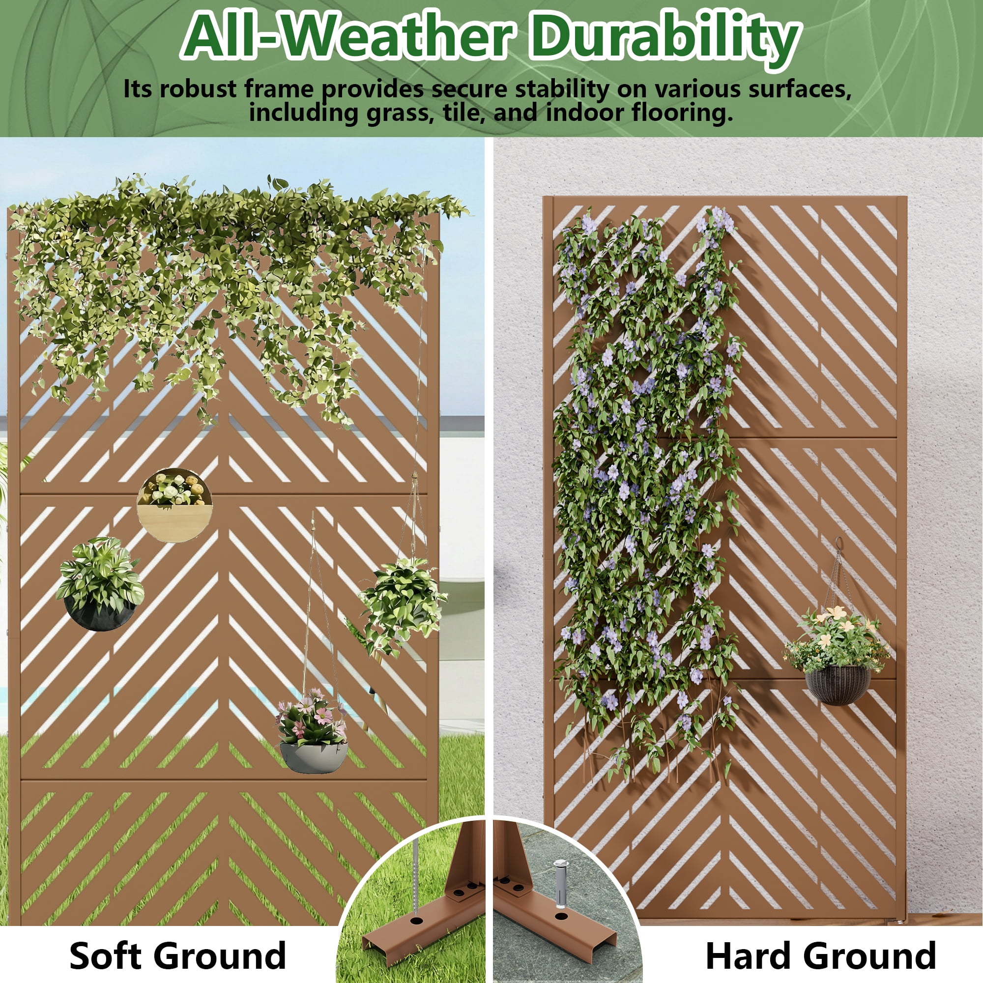 Privacy Metal Screen Fence Panel