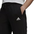 thumbnail image 3 of adidas Women's Standard Essentials French Terry Logo Pants, Black/White, Medium, 3 of 4