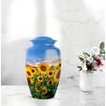 thumbnail image 6 of Sunflower Memorial Urn For Adult Women - Keepsake Urns For Human Ashes Adult Man - 10 Inch Funeral Cremation Urns For Mom, Blue Urn For Human Ashes For Female Set Of 4, 3 Inch Small, 6 of 7