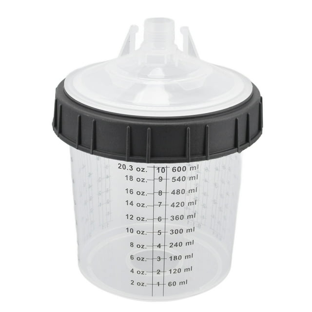 Vasos para rociar pintura con revestimiento, vaso para rociar pintura desechable Vaso para mezclar pintura en aerosol Vasos para mezclar pintura con tapa Excelencia verdadera