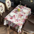 thumbnail image 2 of Pioneer Flower Floral Print Pattern Rectangle Tablecloth 60"x102",Waterproof Polyester Rectangle Table Cloth, Wipeable Spillproof Polyester Tablecloth for Dining, Camping, Indoor and Outdoor, 2 of 6