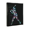 thumbnail image 3 of Stupell Industries Baseball Player Abstract Swing Graphic Art Jet Black Floating Framed Canvas Print Wall Art, Design by Arrolynn Weiderhold, 3 of 6
