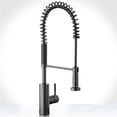 thumbnail image 1 of Miseno MNO281FB Professional Series Pre-Rinse Kitchen Faucet with Multi-Flow Spray Head in Black, 1 of 1