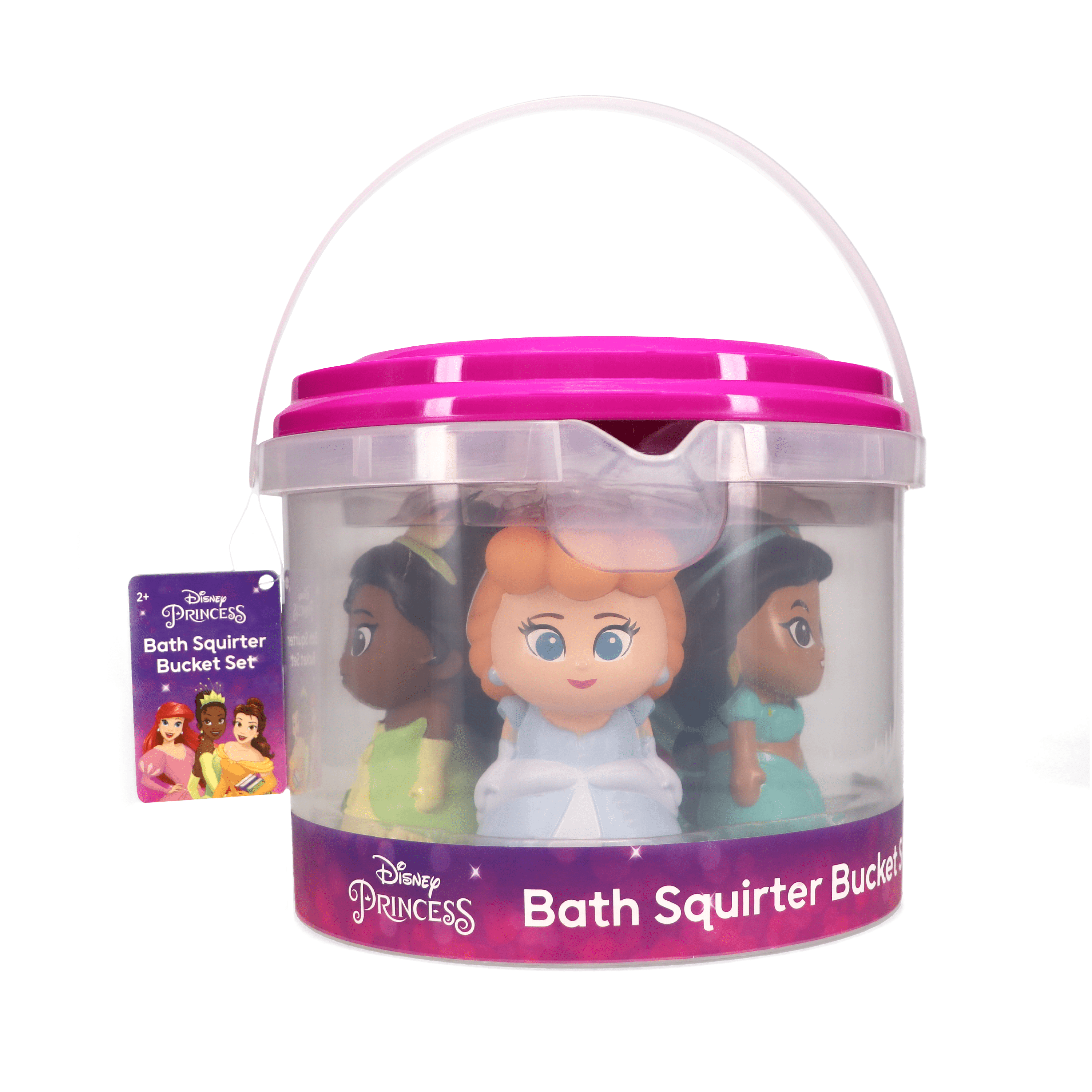 Disney Princess Bath Squirter Set with Organizer Bucket - 5 Piece