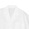 thumbnail image 3 of Children Laboratory Coats Turn Down Collar Adjustable Realistic Role Play Laboratory Coat White Children Cotton Flat Sleeve, 3 of 5