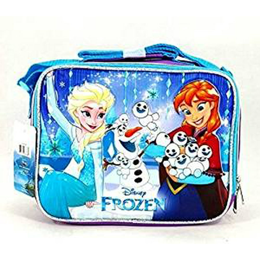 Disney Frozen Lunch Bag Disney Frozen Elsa & Anna w/ Sonwman New 683689
