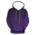 thumbnail image 6 of SwiftWear Trendy Printed Hoodies for Men Casual Hooded Sweatshirts Loose Fit Pullover Long Sleeve Tops Sweatshirt, Purple M, 6 of 6