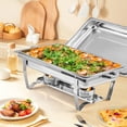 thumbnail image 7 of Huisuilinss Chafing Dishes For Buffet,8Qt Chafing Dish Buffet Set,Stainless Steel Buffet Servers And Warmers,Rectangular Food Warmers With Lid For Parties Events Catering, 7 of 7