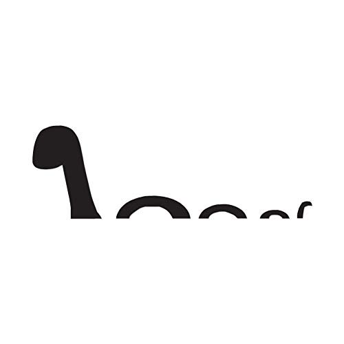 Loch Ness Monster Snake - Vinyl Decal Sticker - 17" x 5.75" - Black