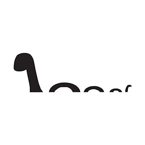 Loch Ness Monster Snake - Vinyl Decal Sticker - 17" x 5.75" - Black