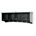 thumbnail image 4 of Costway Hanging Entryway Shelf Coat Hook Rack Wall Mounted Storage Cabinets W/5 Dual Hooks Black, 4 of 11