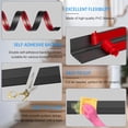 thumbnail image 3 of Vinyl Stair Nosing, Stair Edge Trim, Stair Edge Protector, Non-Slip Self Adhesive Stair Edge Protector Suitable for Indoor/Outdoor Stairs, Easy to Install, Non-Slip and Waterproof (Black, 7FT), 3 of 7