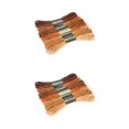 thumbnail image 3 of Matsuzay Bordado Multicolor hilos de punto de cruz DIY acolchado suave Kit de ovillos de costura artesanía café 8 colores No.02 2Conjunto, 3 of 6