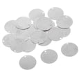 thumbnail image 1 of 20x Metal plano redondo en blanco etiqueta de moneda grabado estampado colgante Platino Zulema Colgante de latón con etiquetas en blanco, 1 of 7