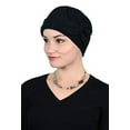 thumbnail image 2 of Fleece Butterfly Beanie Women's Hat Chemo Headwear Cancer Ladies Winter Head Coverings  (Red), 2 of 3