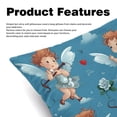 thumbnail image 2 of Cupid Throw Pillow Covers - Set of 2 - Unique Patterns, 16x16, 18x18, 20x20 Inches - Bed Pillow Decor for Home for All Occasions, 2 of 6
