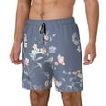 thumbnail image 2 of Fotbe Watercolor Flowers Butterfly Men’s Swim Trunks Quick Dry Swim Shorts Board Shorts with Mesh Lining-Large, 2 of 9
