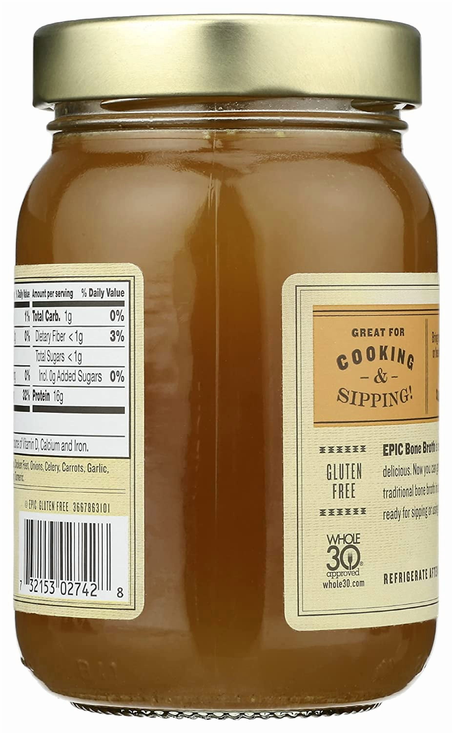 EpicEPIC Artisanal Homestyle Savory Chicken Bone Broth 14 fl oz Pack of 3