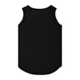 thumbnail image 3 of Gubotare Girls Crop Top Little Girls Solid Colors Soft Undershirt Sleeveless Shirts Kids Comfort Breathable Tank Tops 3T 4T (Black,3-4 Years), 3 of 4