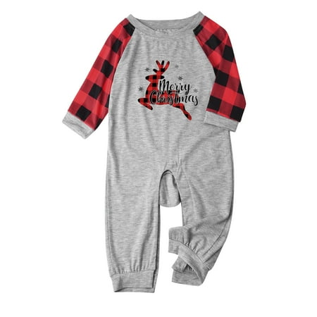 

DAETIROS Comfy Family Matching Christmas Cute Beach Pajamas Parent-child clothing Gray