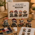 thumbnail image 5 of 3D Beaded Skeleton DIY Kit, Cute Skeleton Bead Craft Set, Beginner Friendly Halloween Beading Set with Beads Wire Needle Instruction, Handmade Skeleton Figurine Making Kit for Home Decor Gift, 5 of 10