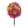 thumbnail image 2 of olkpmnmk Artificial Flowers for Outdoor Indoor Fake Plants, Artificial Flowers with Ground Garden Stake, UV Resistant Faux Greenery Shrubs, Fake Plants for Garden Yard Porch Patio, 2 of 5