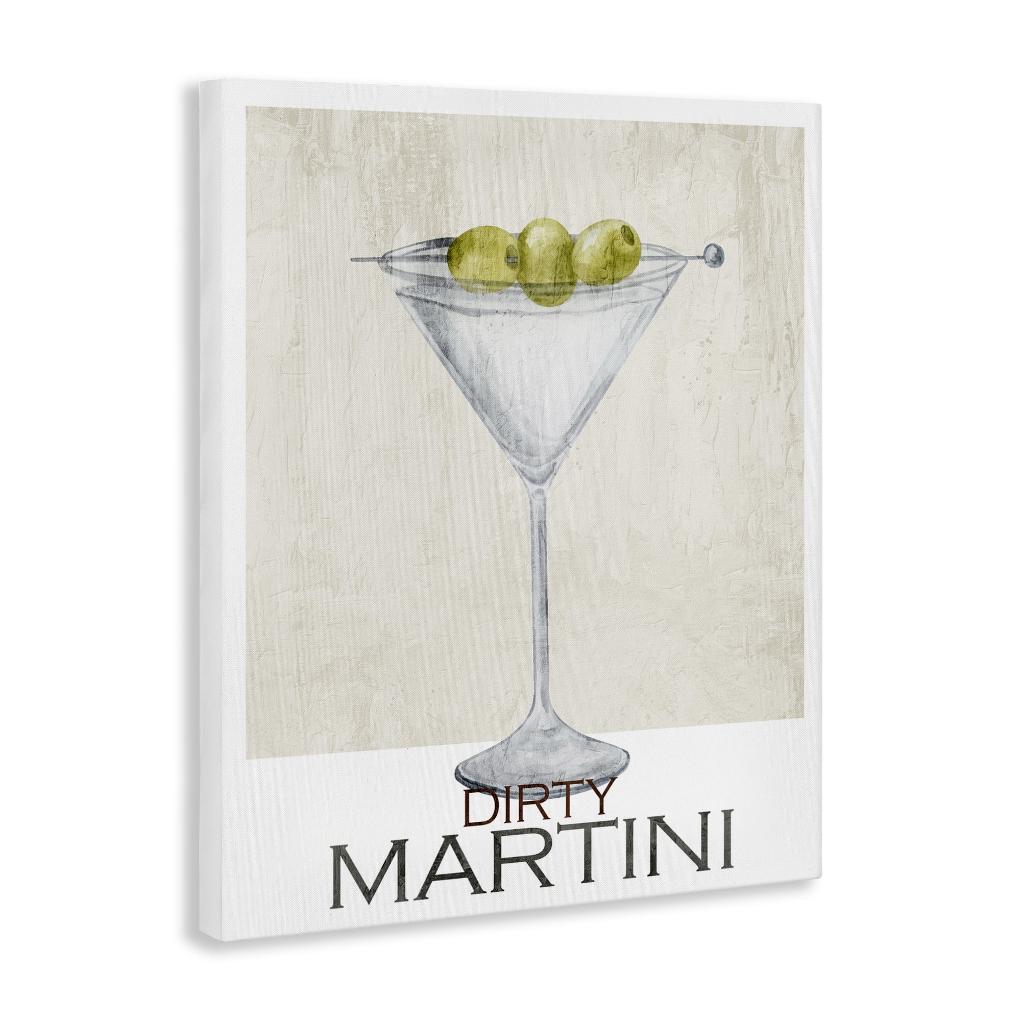 Stupell Industries Dirty Martini Olives Canvas Wall Art, design by Kim Allen