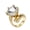 Gold Plated White, variant on Women Cubic Zirconia Ring Big Bold Radiant CZ Stones Rings Chunky Gemstone Signet Thumb Rings Silver Plated Black Size 10