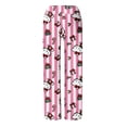 thumbnail image 5 of Kawaii Pajamas for Women Girls Cartoon Cat All Over Print Flannel Christmas Halloween Anime Soft Sleep Pajamas Pants, 5 of 5