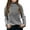 Gray, variant on LANGWYQU Fall Winter Kids Children Casual Knit Sweater Girls Turtle Neck Knit Pullover