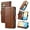 Brown, variant on Leather Wallet Phone Case For Samsung Galaxy A55 A35 A25 A15 A05 A05S A54 A34 A24 A14 Quality Leather Phone Case With Card Holder Zipper