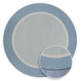 thumbnail image 6 of Couristan Recife Stria Texture Indoor/Outdoor Rug, 8'6", Round, Champagne- Blue Color, Hose Washable, 5526/1212, 6 of 7